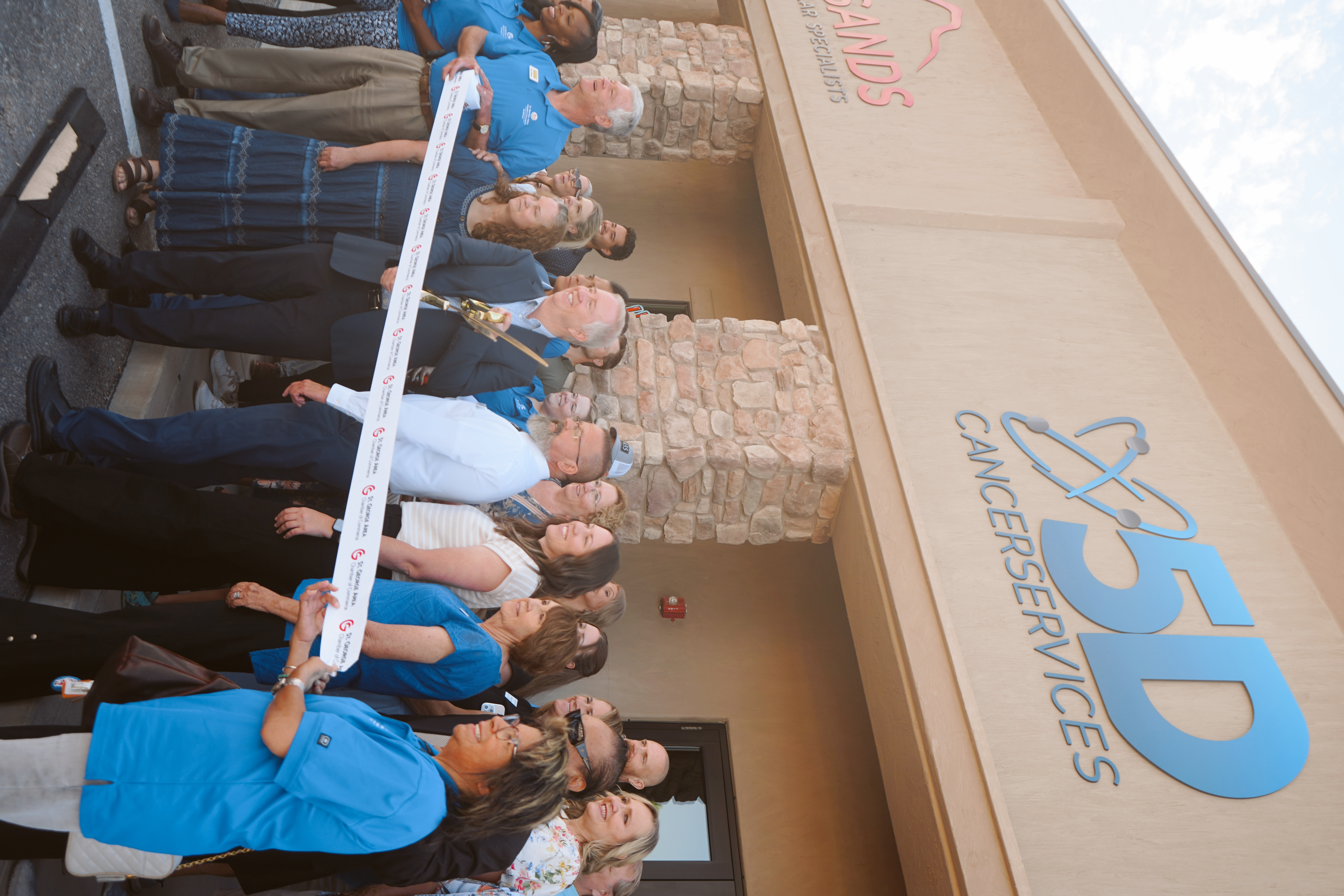 Community members and guests at the 5D Cancer Services grand opening